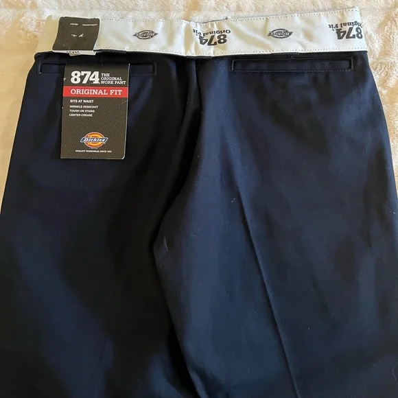 NWT Men’s Dickie’s Original 874 Pant Dark Navy - Picture 7 of 9